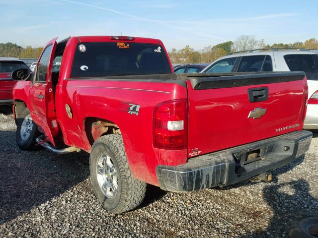 1GCEK14X68Z190939 - 2008 CHEVROLET SILVERADO RED photo 3