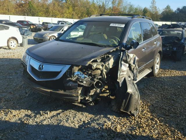 2HNYD2H65BH518125 - 2011 ACURA MDX TECHNO GRAY photo 2