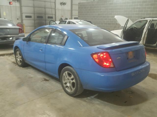 1G8AM12F75Z154332 - 2005 SATURN ION LEVEL BLUE photo 3