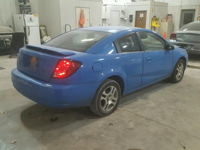 1G8AM12F75Z154332 - 2005 SATURN ION LEVEL BLUE photo 4