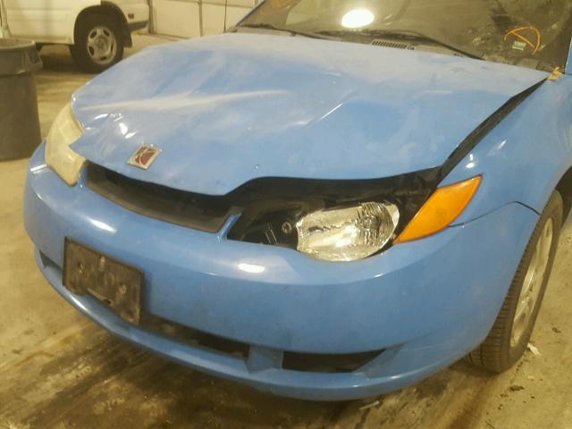 1G8AM12F75Z154332 - 2005 SATURN ION LEVEL BLUE photo 9