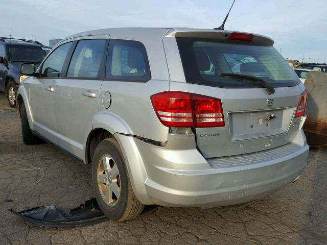 3D4PG4FB7AT216266 - 2010 DODGE JOURNEY SE SILVER photo 3