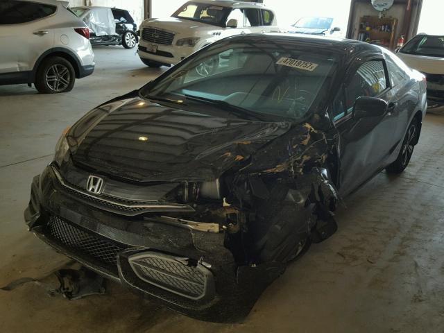 2HGFG3B87EH516239 - 2014 HONDA CIVIC EX შავი ფოტო 2