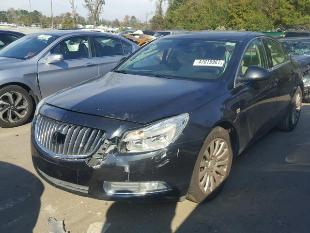 W04GP5EC1B1026799 - 2011 BUICK REGAL CXL BLACK photo 2