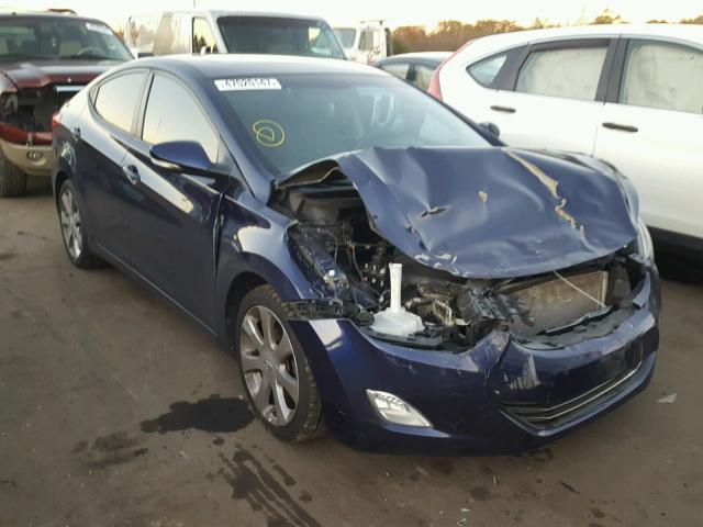 5NPDH4AE4DH379881 - 2013 HYUNDAI ELANTRA GL BLUE photo 1