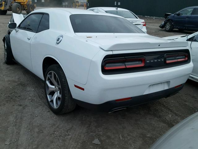 2C3CDZBT7GH102550 - 2016 DODGE CHALLENGER WHITE photo 3