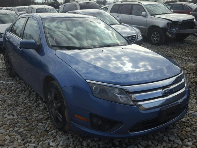 3FAHP0HAXAR162513 - 2010 FORD FUSION SE BLUE photo 1