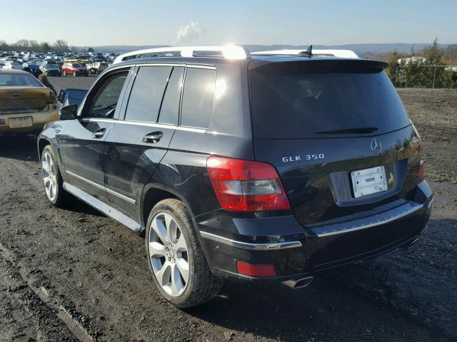 WDCGG8HBXAF476196 - 2010 MERCEDES-BENZ GLK 350 4M BLACK photo 3