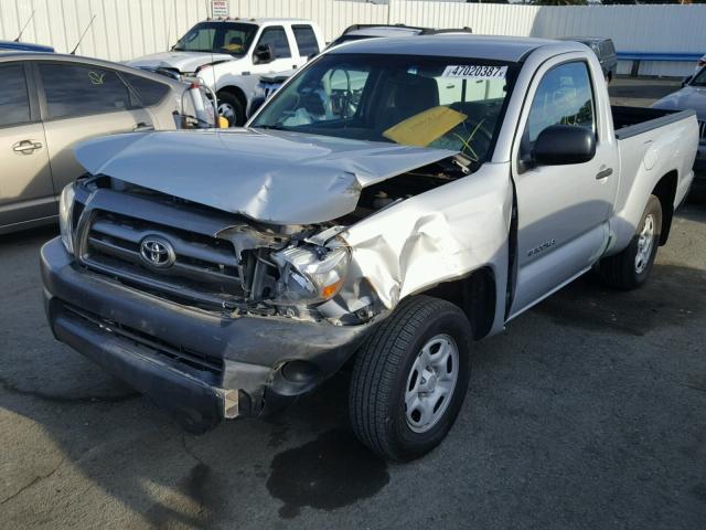 5TENX4CN3AZ715579 - 2010 TOYOTA TACOMA SILVER photo 2