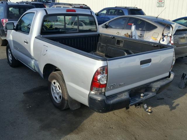 5TENX4CN3AZ715579 - 2010 TOYOTA TACOMA SILVER photo 3