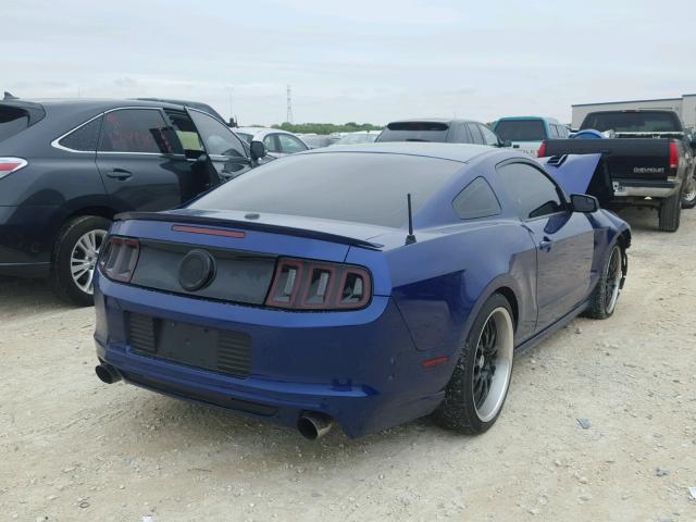 1ZVBP8CF6D5216198 - 2013 FORD MUSTANG GT BLUE photo 4