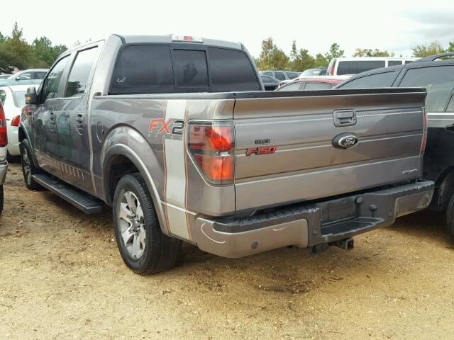 1FTFW1CF6EKD98938 - 2014 FORD F150 SUPER GRAY photo 3