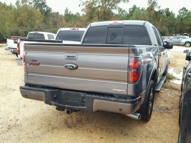 1FTFW1CF6EKD98938 - 2014 FORD F150 SUPER GRAY photo 4