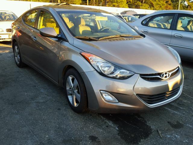 5NPDH4AEXDH388519 - 2013 HYUNDAI ELANTRA GL GRAY photo 1