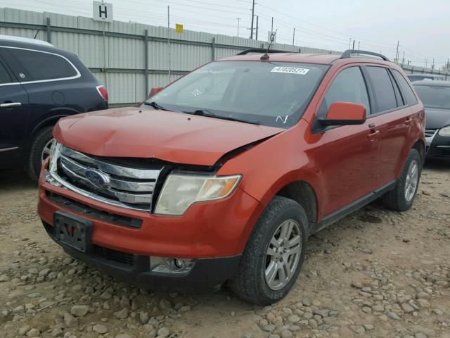 2FMDK49CX7BB38407 - 2007 FORD EDGE SEL P ORANGE photo 2