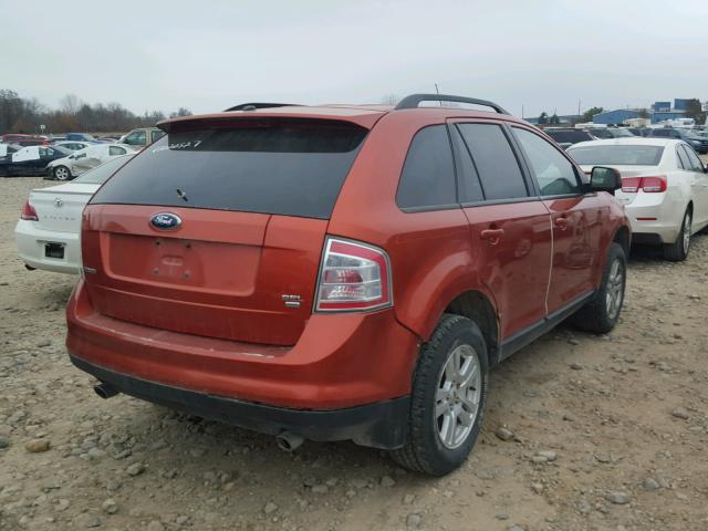 2FMDK49CX7BB38407 - 2007 FORD EDGE SEL P ORANGE photo 4