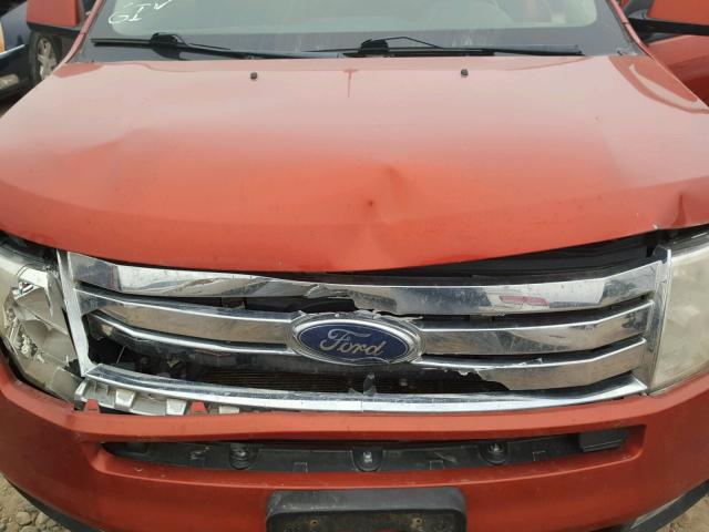 2FMDK49CX7BB38407 - 2007 FORD EDGE SEL P ORANGE photo 7