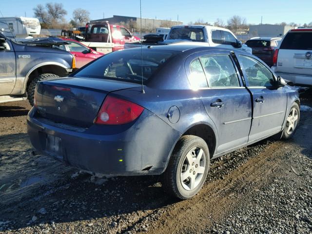 1G1AK58F787233891 - 2008 CHEVROLET COBALT LS BLUE photo 4