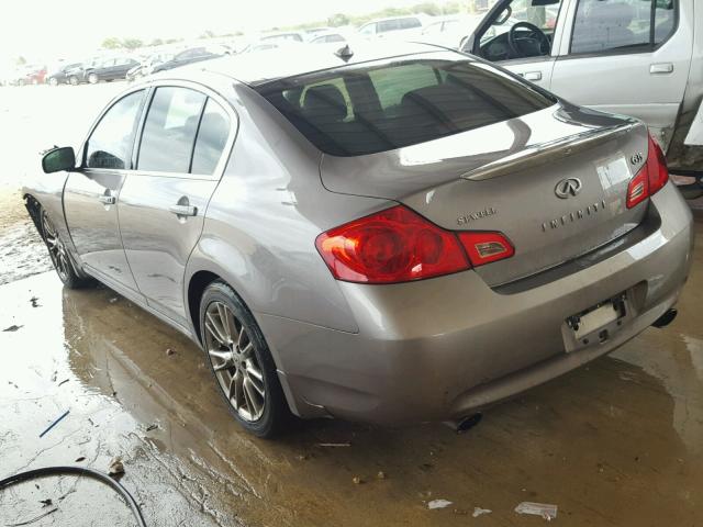 JNKBV61E88M226099 - 2008 INFINITI G35 GRAY photo 3