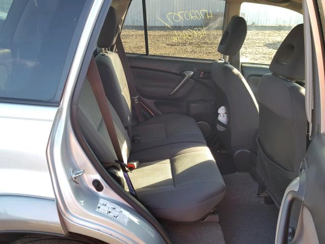 JTEHD20V150041562 - 2005 TOYOTA RAV4 SILVER photo 6