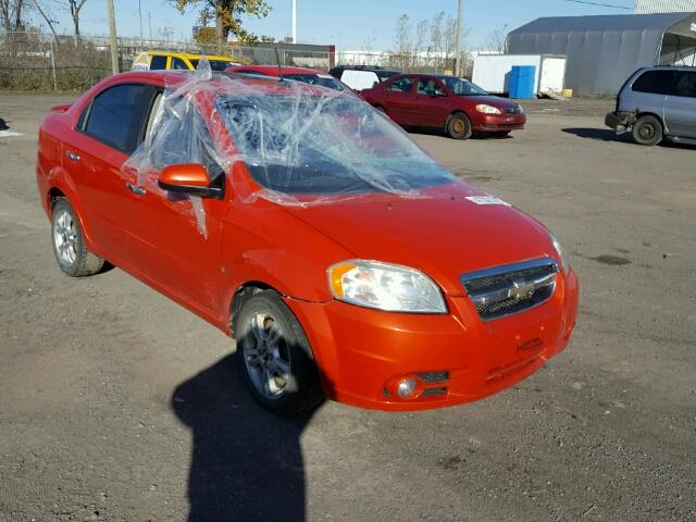 3G1TX55EX9L122982 - 2009 CHEVROLET AVEO LT ORANGE photo 1