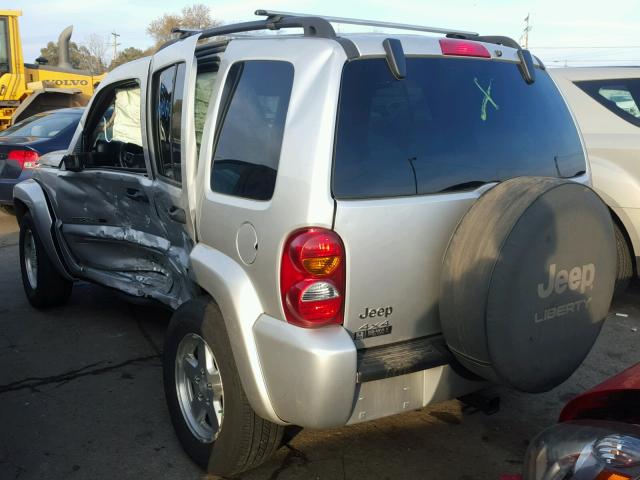 1J8GL58K63W725735 - 2003 JEEP LIBERTY LI SILVER photo 3