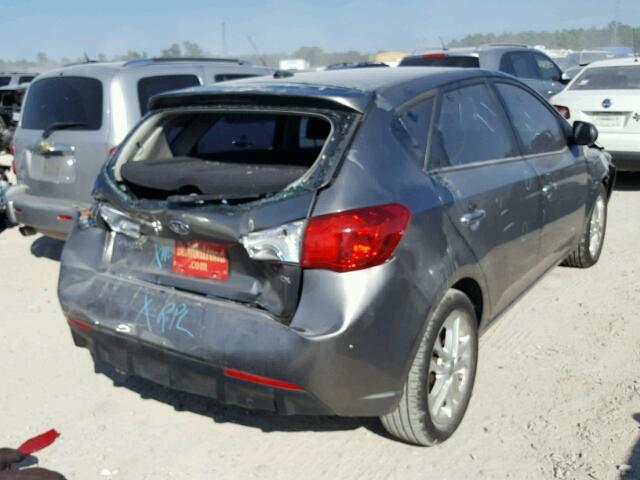 KNAFU5A29B5389977 - 2011 KIA FORTE EX GRAY photo 4