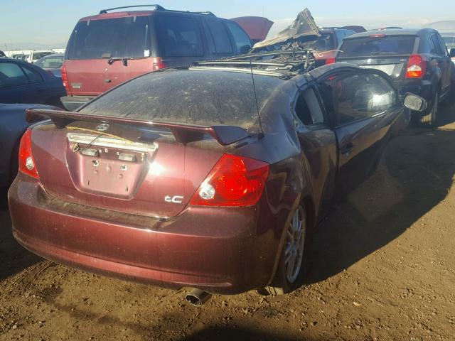 JTKDE177370211143 - 2007 TOYOTA SCION TC PURPLE photo 4