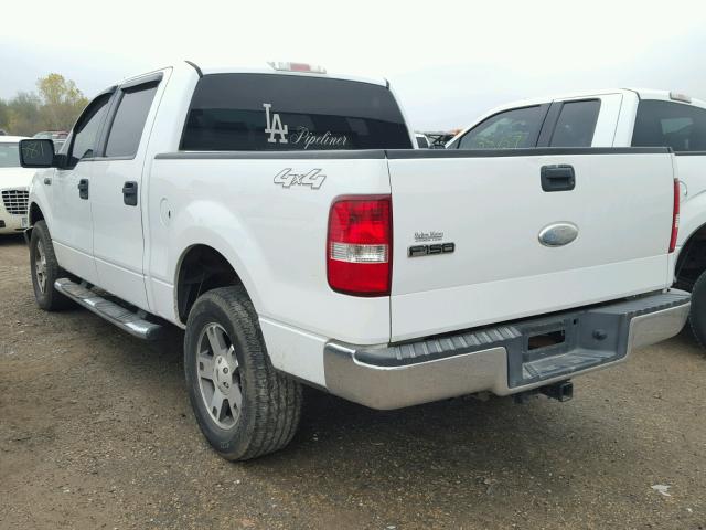 1FTPW14VX7KC30913 - 2007 FORD F150 SUPER WHITE photo 3