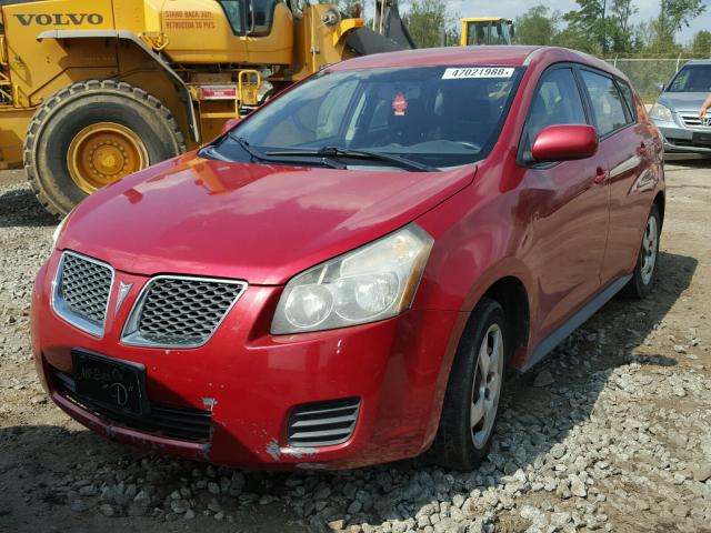 5Y2SP678X9Z434891 - 2009 PONTIAC VIBE RED photo 2