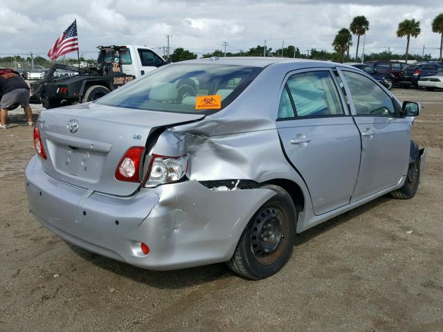 JTDBU4EE6AJ073782 - 2010 TOYOTA COROLLA BA SILVER photo 4