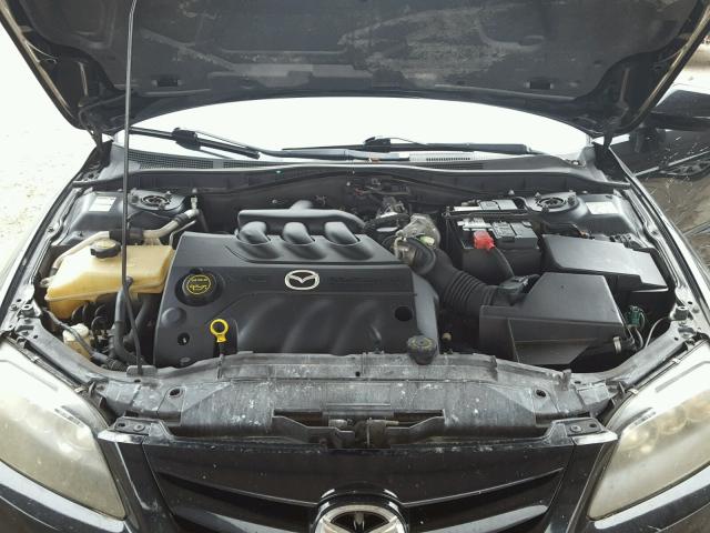 1YVHP80D375M13327 - 2007 MAZDA 6 S BLACK photo 7