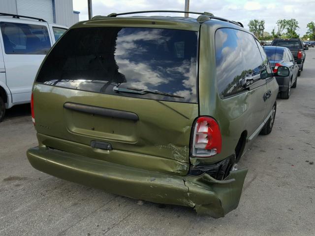 2B4GP2535YR770539 - 2000 DODGE CARAVAN GREEN photo 4