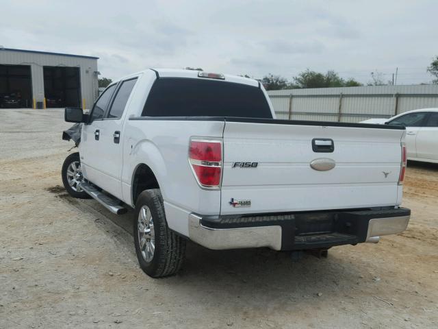 1FTFW1CT7CKD13107 - 2012 FORD F150 SUPER WHITE photo 3