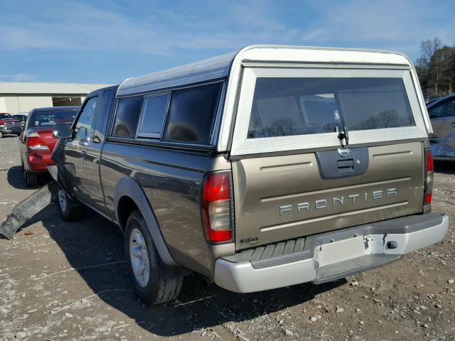 1N6DD26S52C384303 - 2002 NISSAN FRONTIER K BROWN photo 3