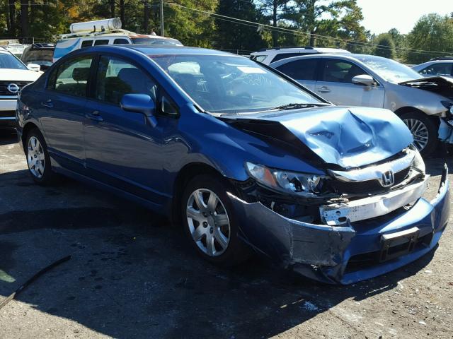 2HGFA1F55AH569201 - 2010 HONDA CIVIC LX BLUE photo 1