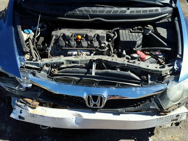 2HGFA1F55AH569201 - 2010 HONDA CIVIC LX BLUE photo 7