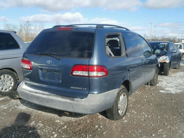 4T3ZF13C51U364073 - 2001 TOYOTA SIENNA BLUE photo 4