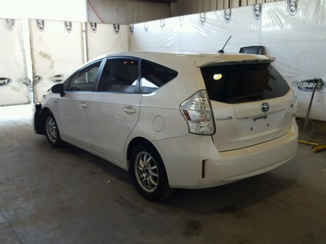 JTDZN3EU6D3190543 - 2013 TOYOTA PRIUS V WHITE photo 3