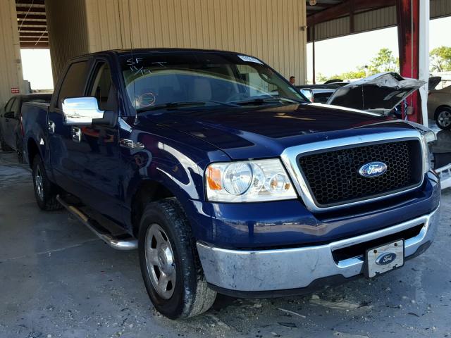 1FTPW12V97FB00195 - 2007 FORD F150 SUPER BLUE photo 1