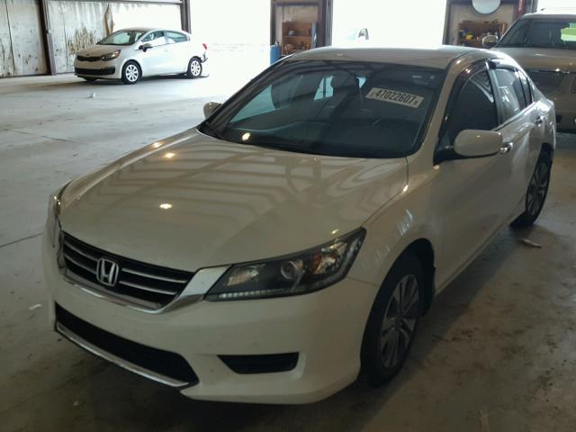 1HGCR2F3XEA126420 - 2014 HONDA ACCORD LX WHITE photo 2