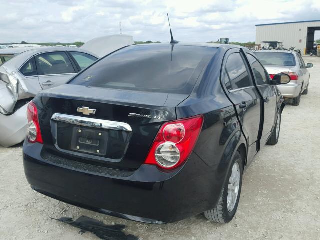 1G1JC5SH8D4227679 - 2013 CHEVROLET SONIC LT BLACK photo 4