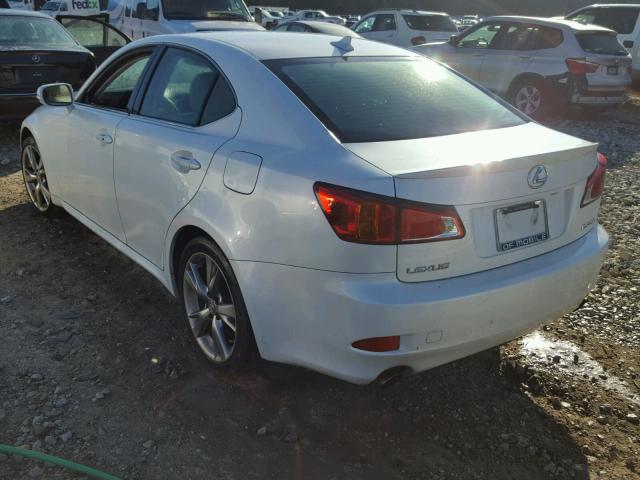 JTHBK262595090574 - 2009 LEXUS IS 250 WHITE photo 3