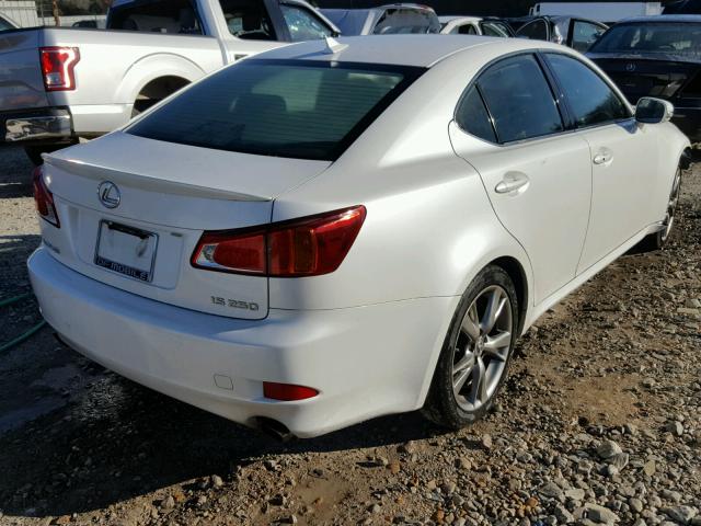 JTHBK262595090574 - 2009 LEXUS IS 250 WHITE photo 4