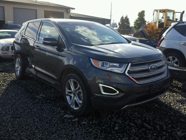 2FMPK4K89FBB61288 - 2015 FORD EDGE BLACK photo 1