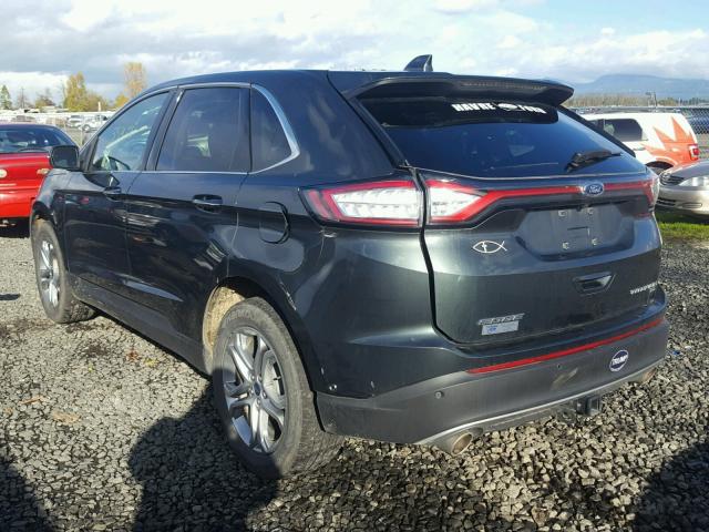 2FMPK4K89FBB61288 - 2015 FORD EDGE BLACK photo 3