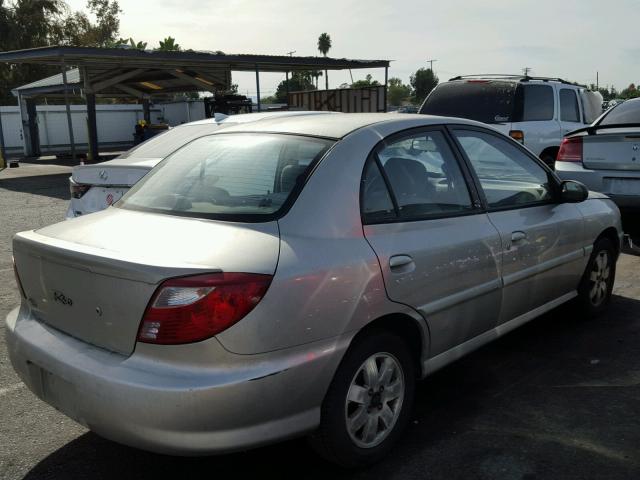 KNADC123426173023 - 2002 KIA RIO SILVER photo 4