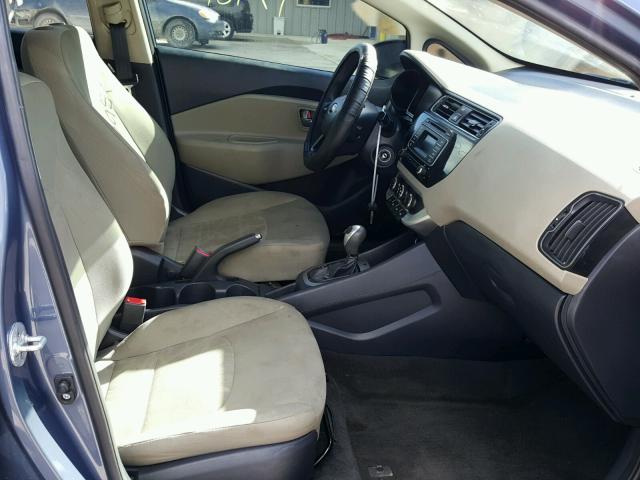 KNADM4A38G6699369 - 2016 KIA RIO LX Կապույտ լուսանկար 5