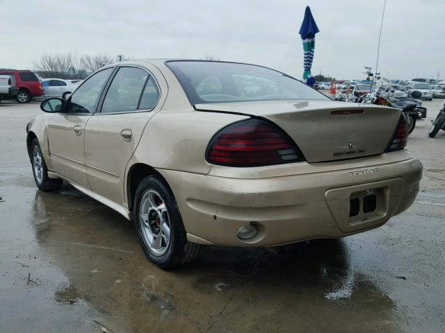 1G2NE52F23C190350 - 2003 PONTIAC GRAND AM S GOLD photo 3