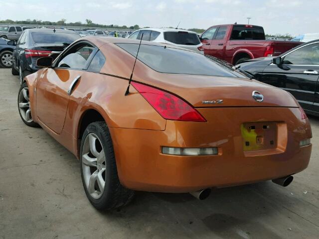 JN1AZ34D06M300327 - 2006 NISSAN 350Z COUPE ORANGE photo 3